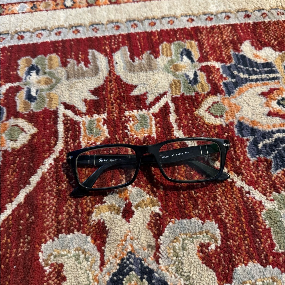 Persol Eyeglasses Prescription Unisex Black